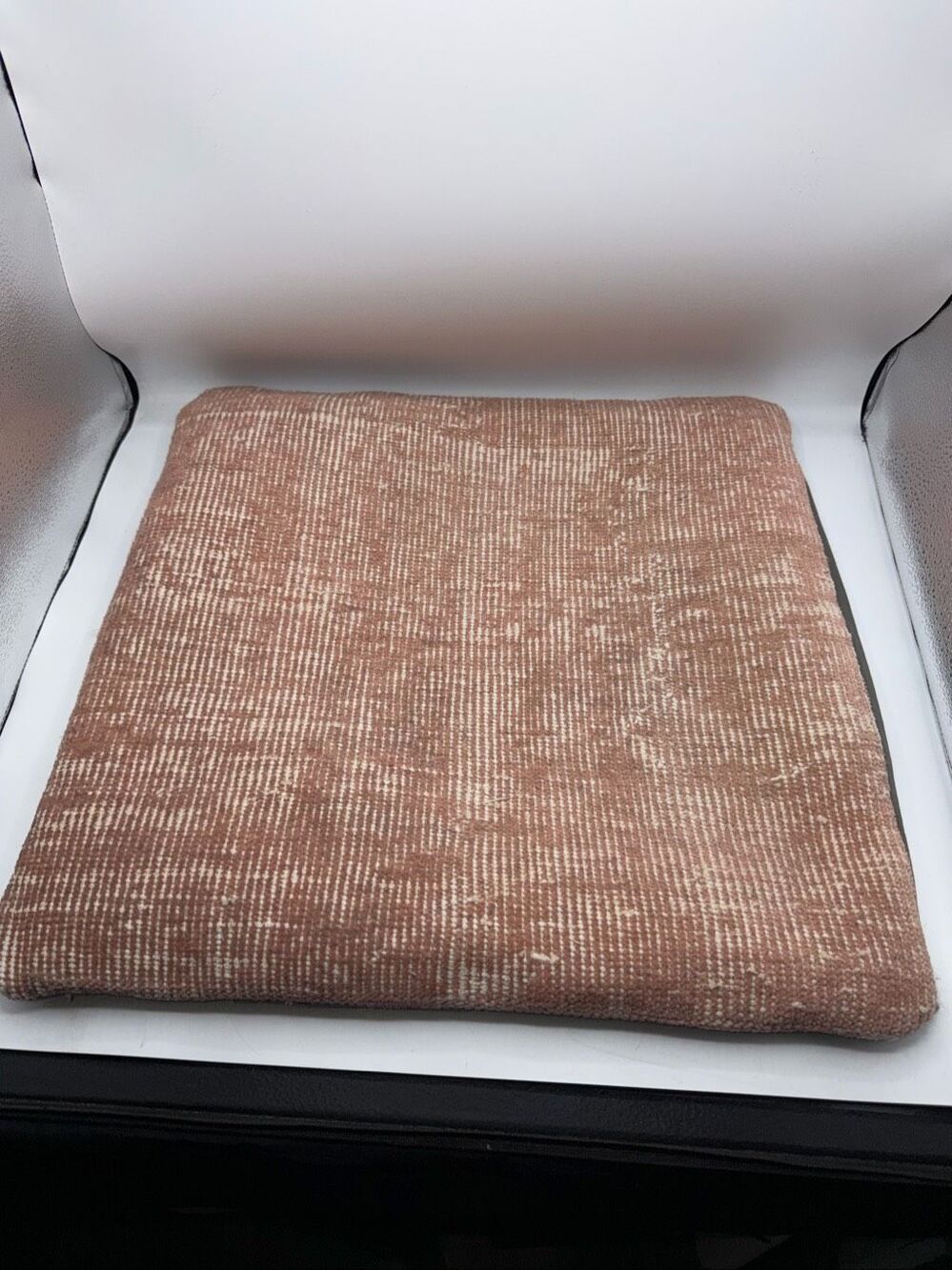 IKEA Dusty Rose Pink Bokarv Wool Turkish Kilim Pillow Cover-20”x19”